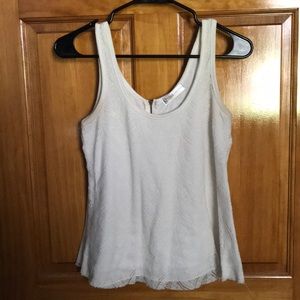 White lace tank